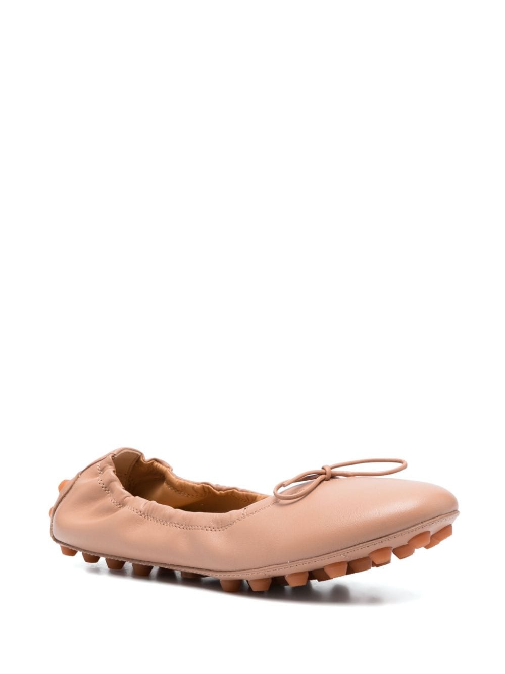 TOD'S Bubble Leather Ballerina Shoes for Women