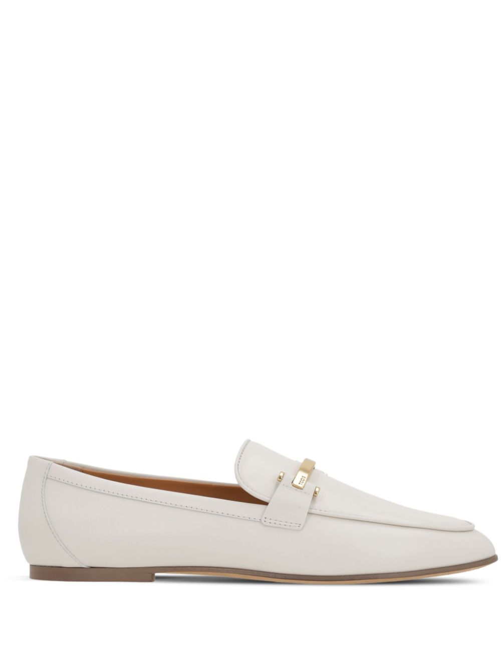 TOD'S Leather Loafers with Decorative Plaque for Women
