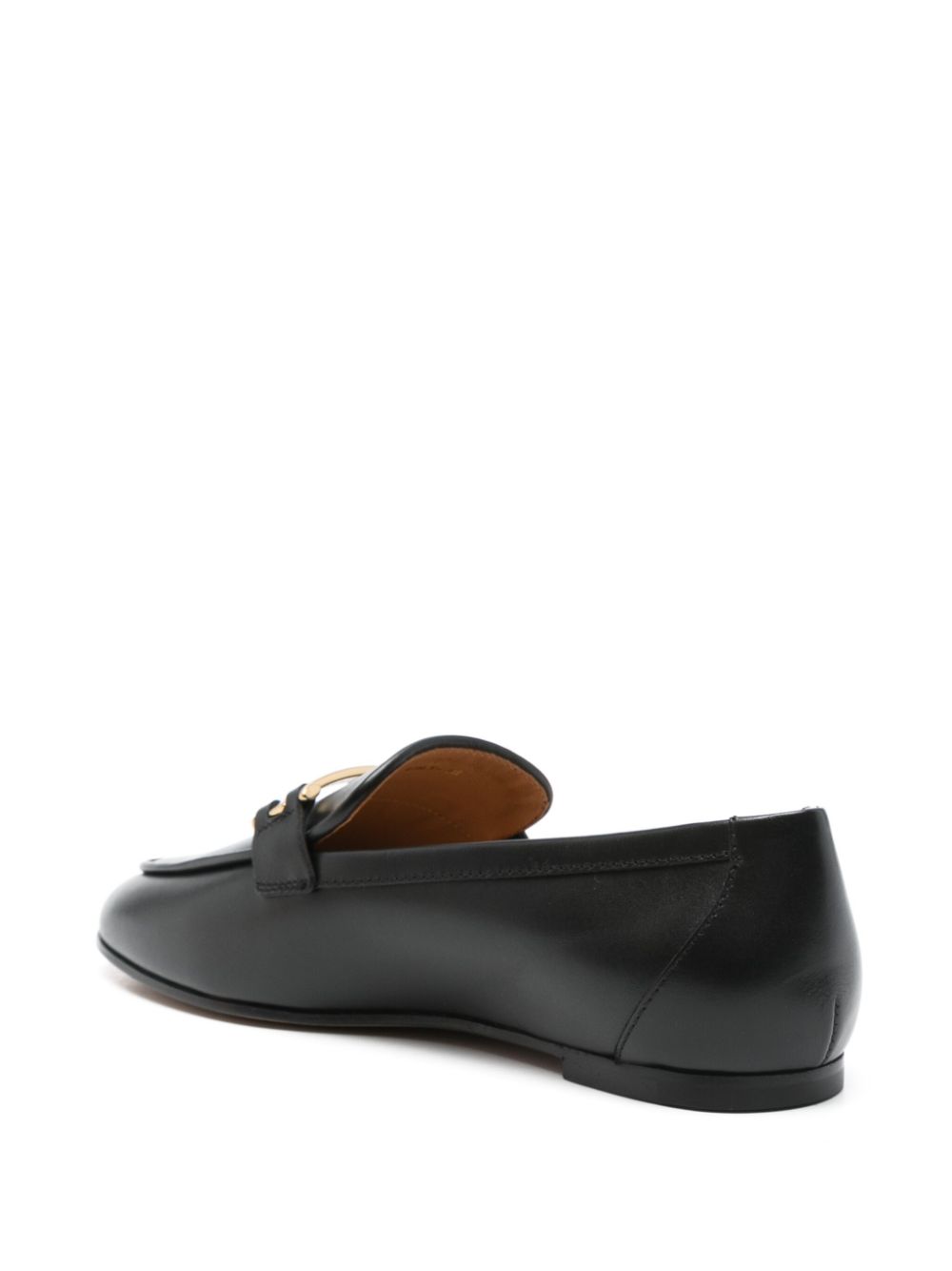TOD'S Women's Leather Loafers with Stacked Heel
