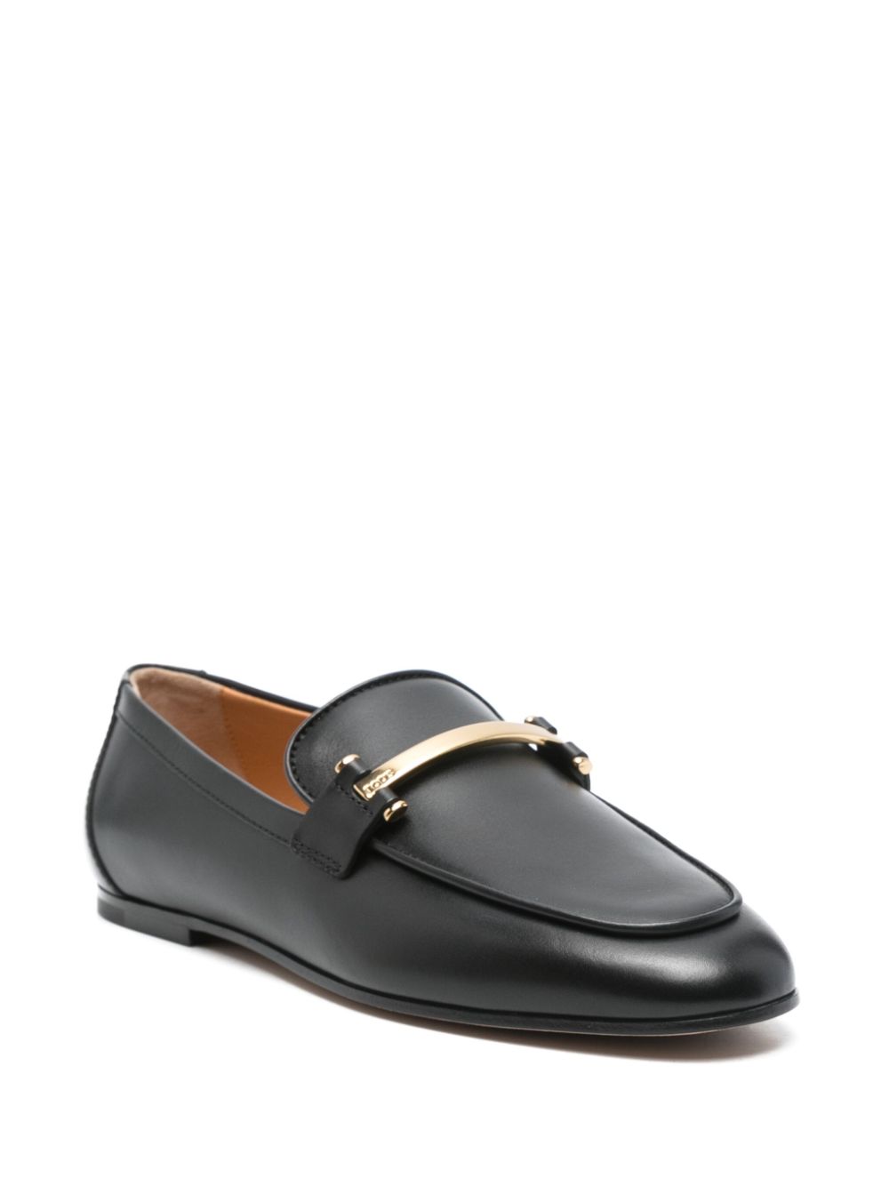 TOD'S Women's Leather Loafers with Stacked Heel