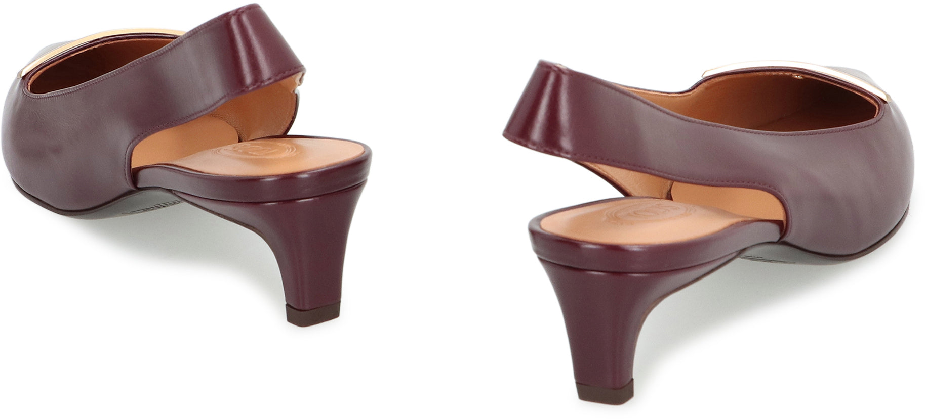 TOD'S Pointy Toe Kitten Heel Slingback Pumps