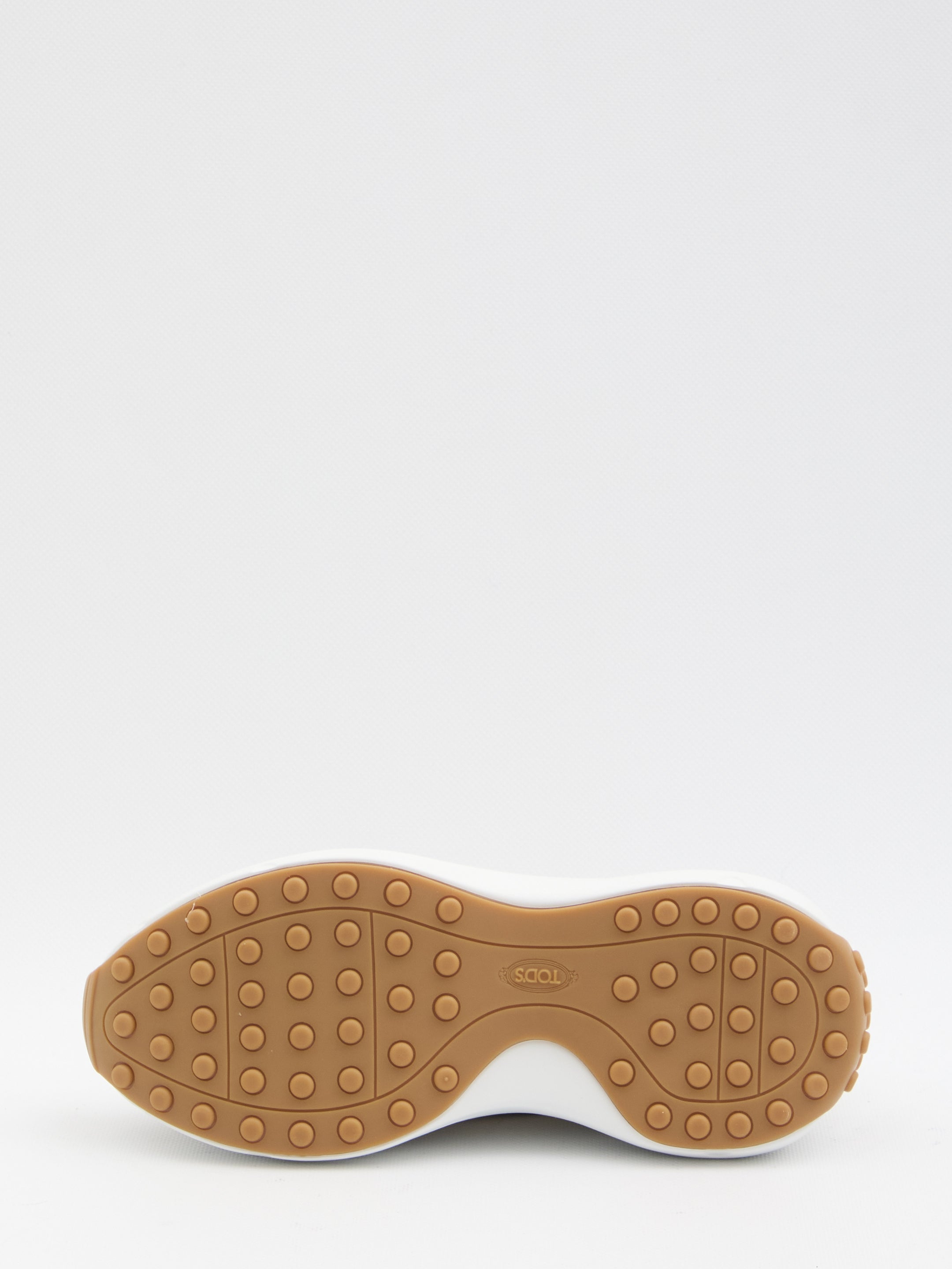 TOD'S Suede and Fabric Sneakers with Maxi Embroidery - Size ITA