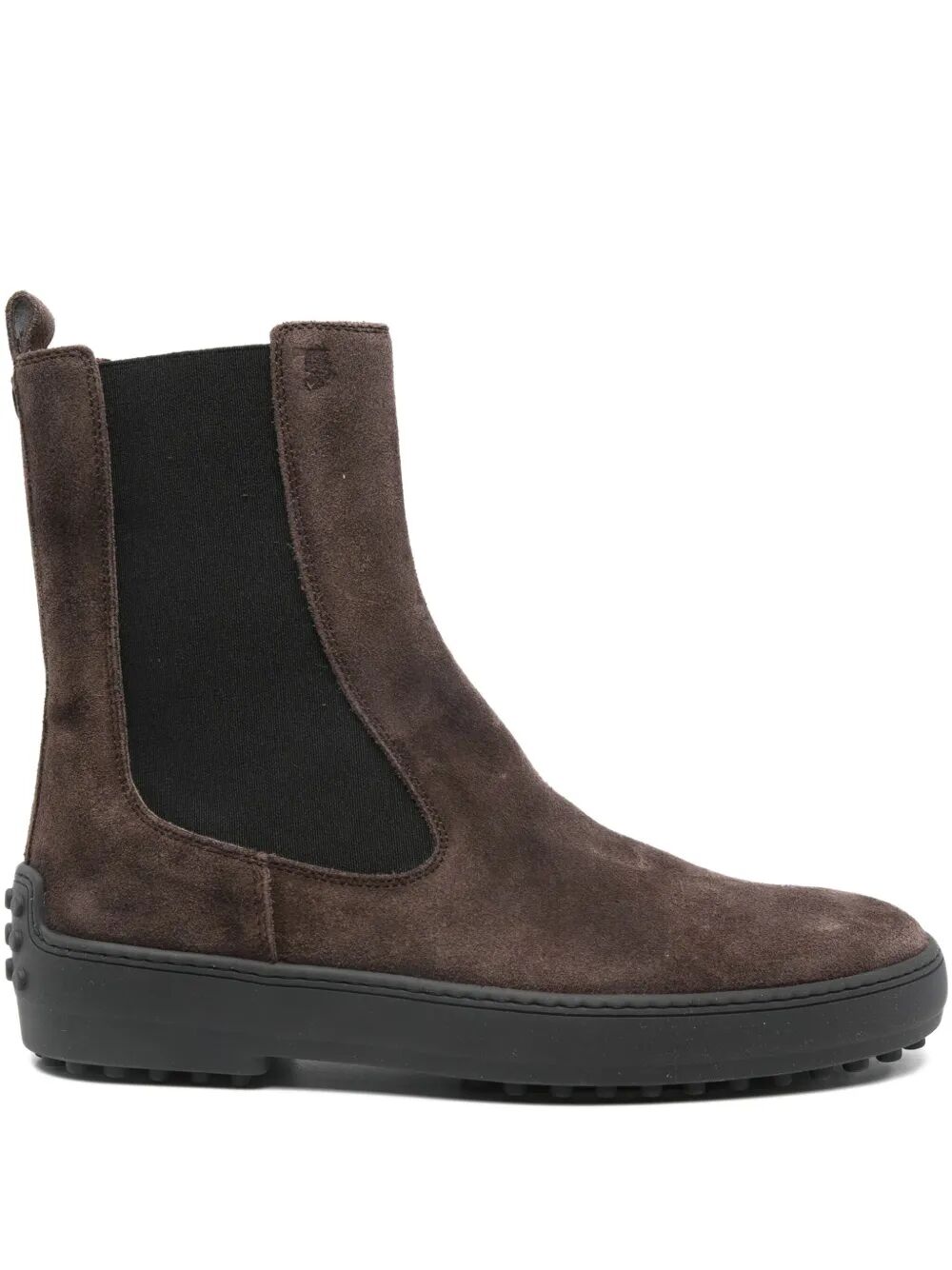 TOD'S Winter Rubber Suede Ankle Boots for Women