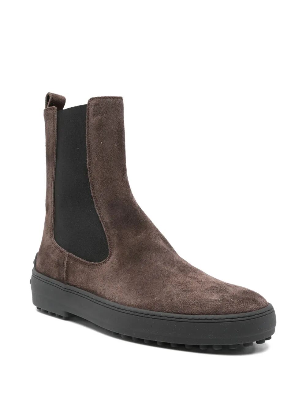 TOD'S Winter Rubber Suede Ankle Boots for Women