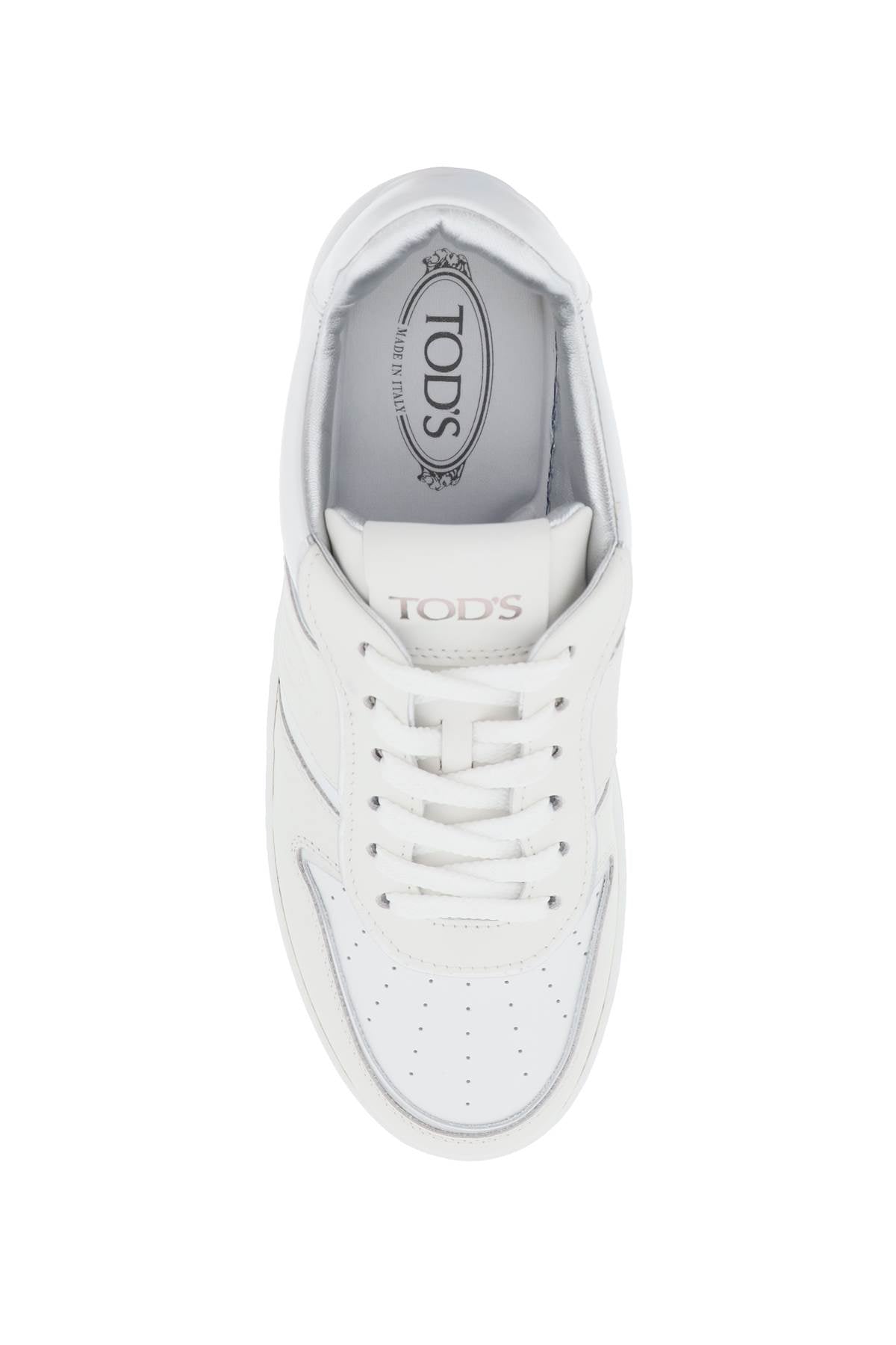 TOD'S Leather Platform Sneakers with 6 cm Height