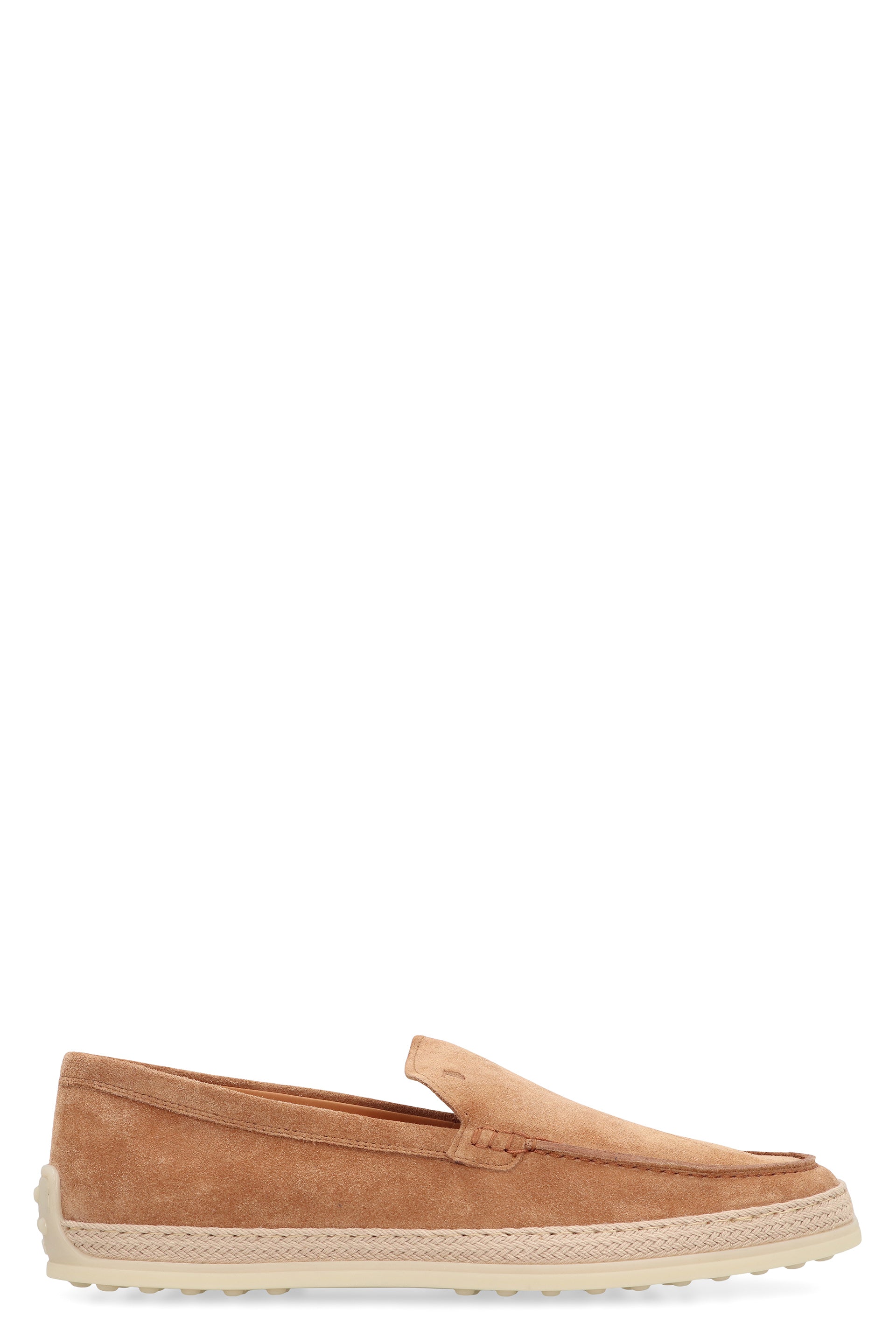 TOD'S Suede Slip-On Sandals with Rope-Raffia Sole - SS25