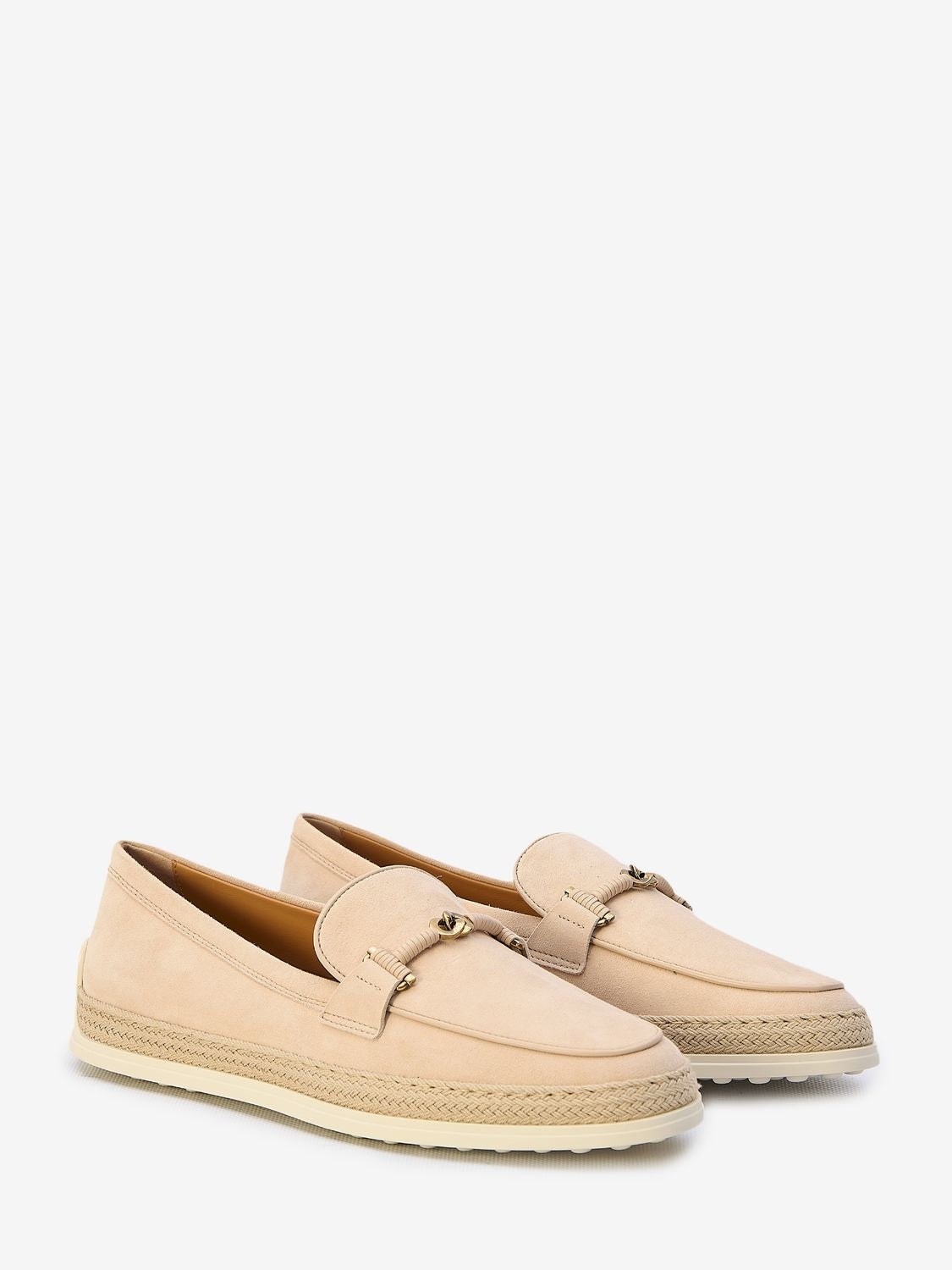 TOD'S Suede Leather Loafers for Women