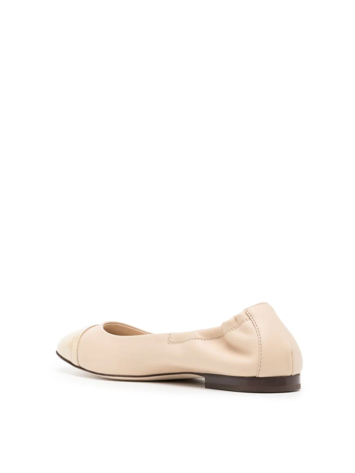 TOD'S T Logo Strap Mini Leather Ballerinas