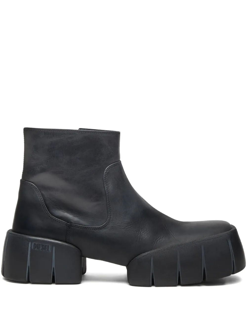 DIESEL D Text BT Leather Boots - Men's