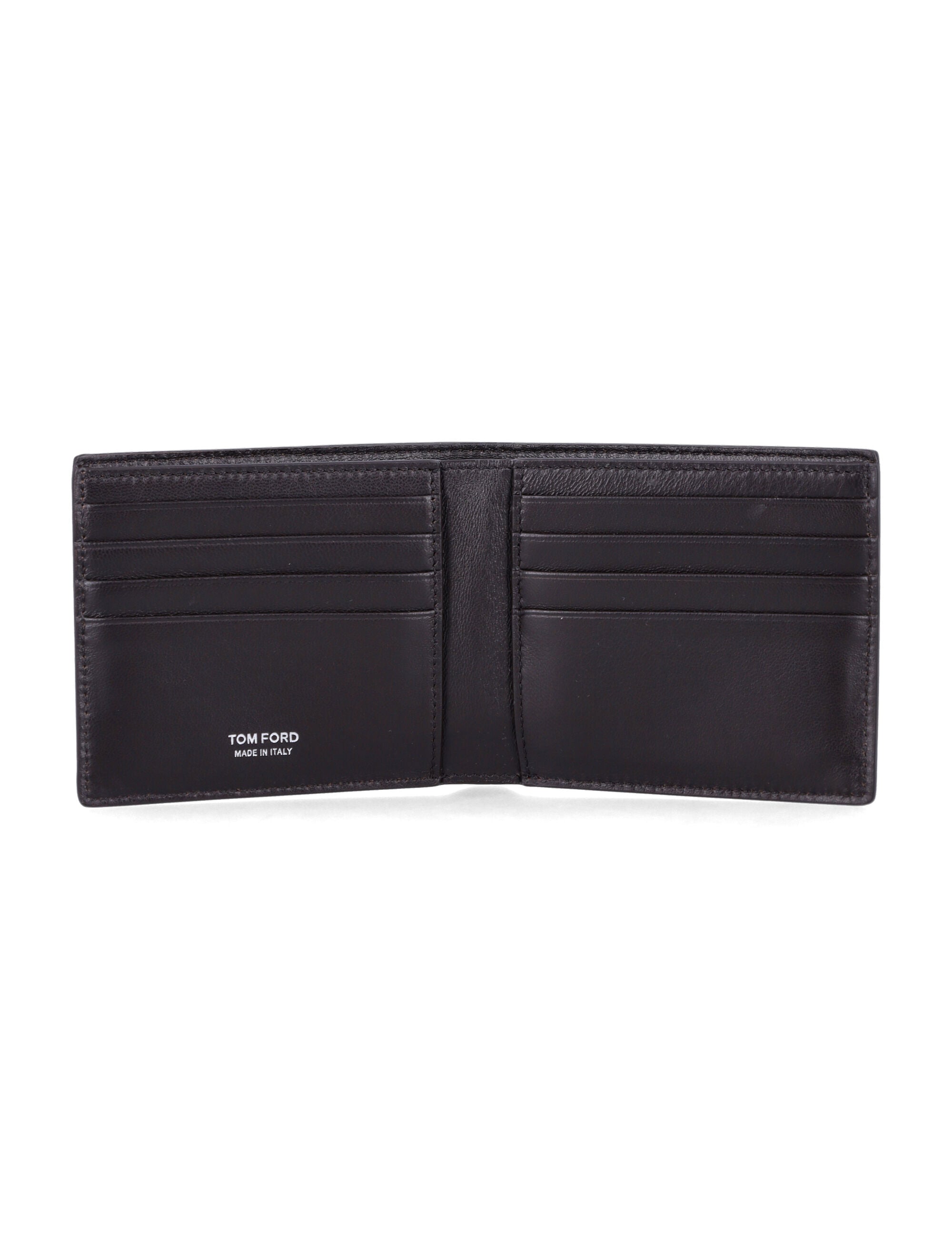 TOM FORD Mini Bifold Croco Leather Wallet
