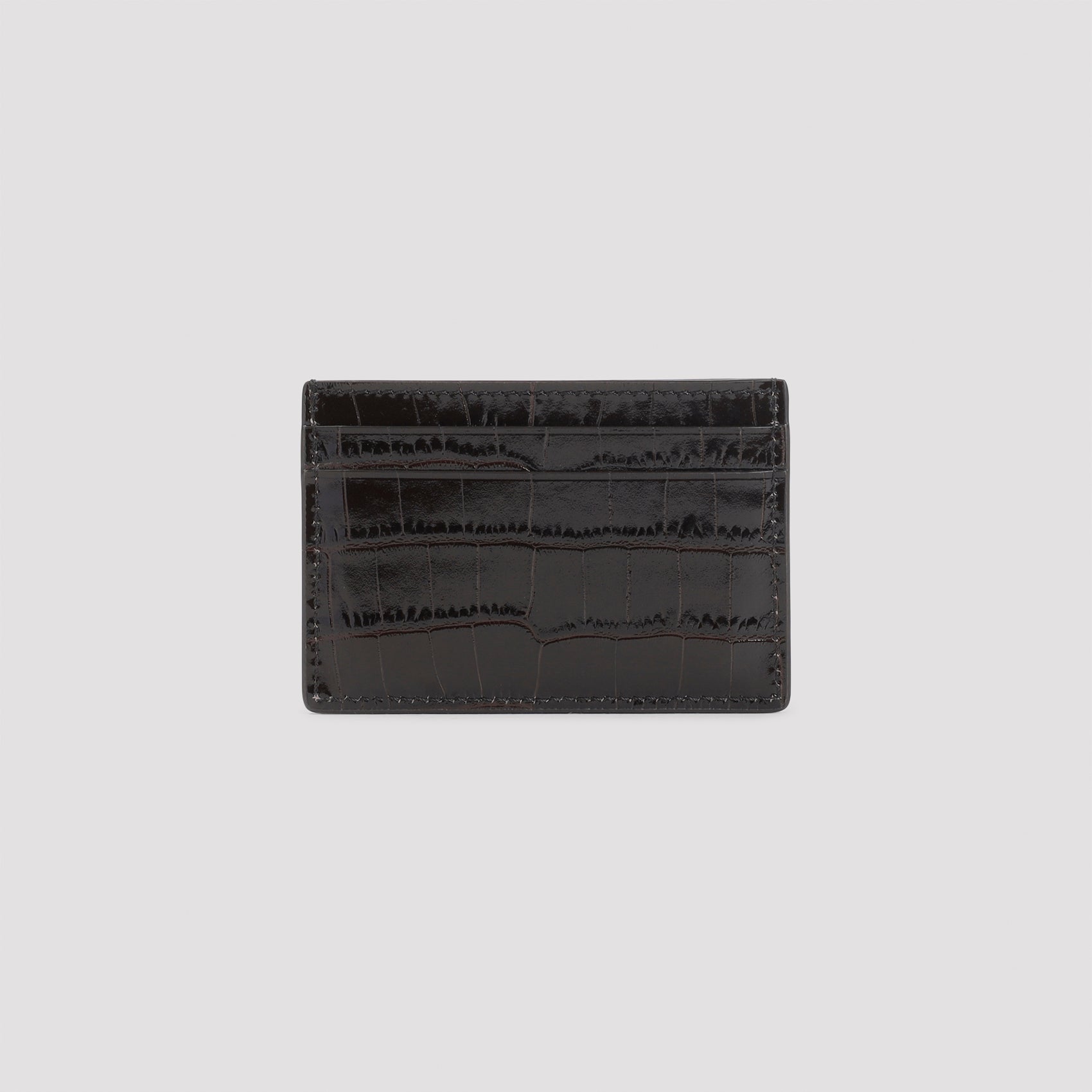 TOM FORD Mini Crocodile-Embossed Leather Cardholder - 9x12 cm