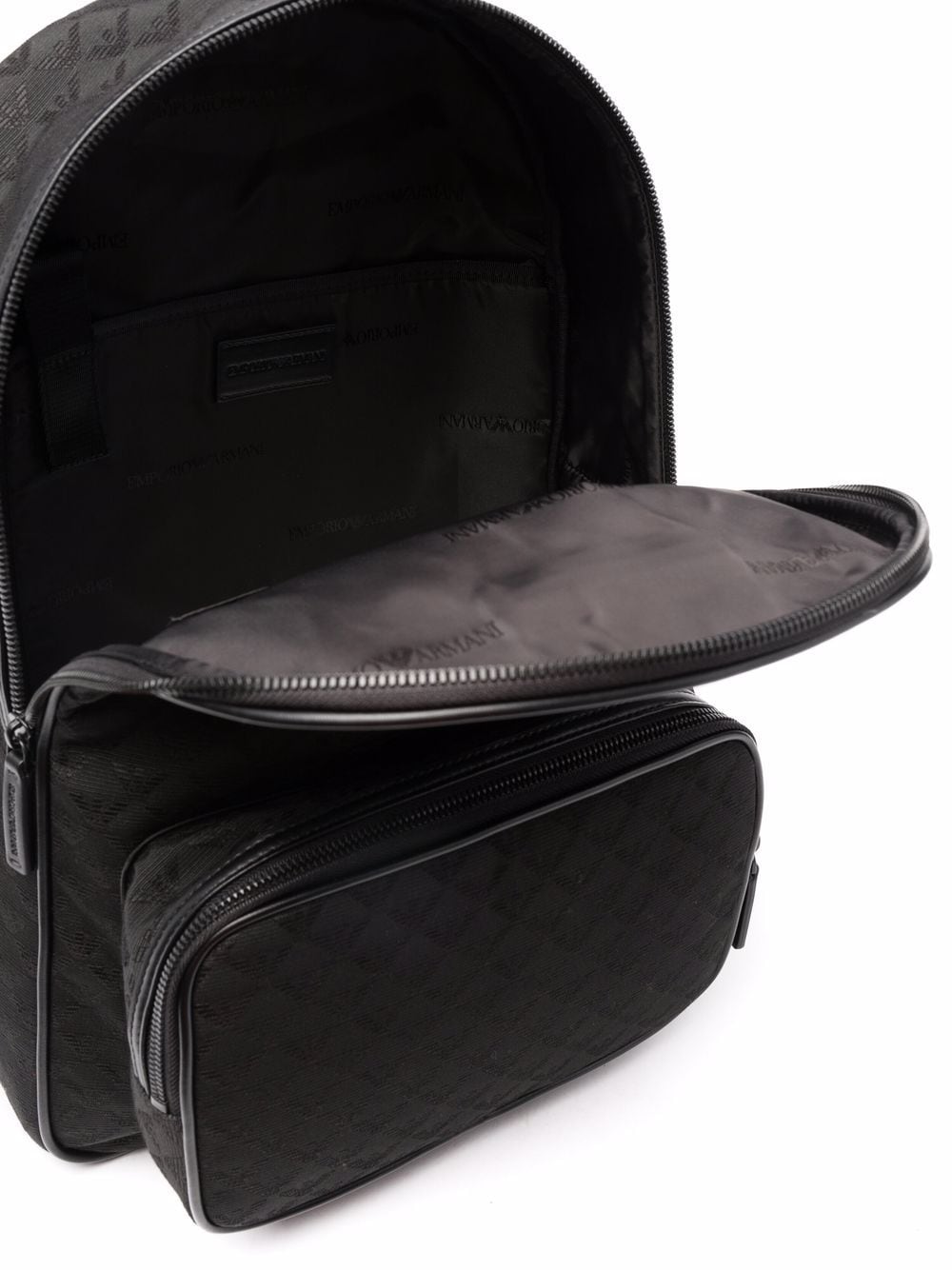 EMPORIO ARMANI Allover Logo Men's Mini Backpack