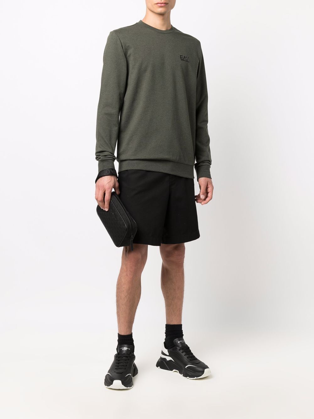 EMPORIO ARMANI Allover Logo Wash Mini Handbag