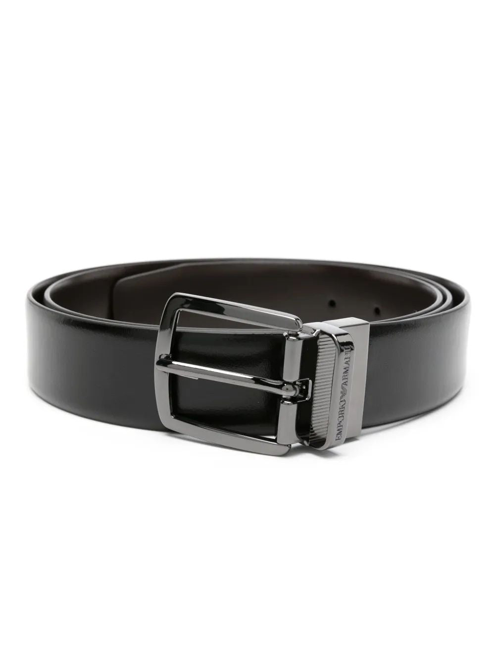 EMPORIO ARMANI Classic Men's Leather Belt