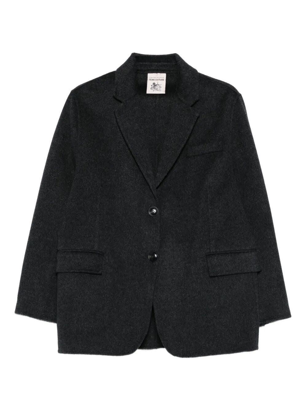 SEMICOUTURE Women's Wool Camelia Mini Jacket