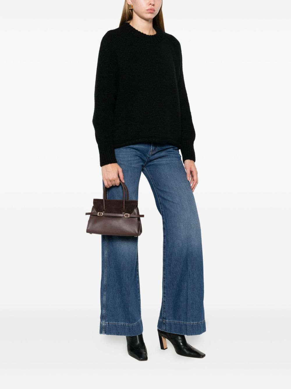 SEMICOUTURE Women’s Wide-Leg Denim Jeans