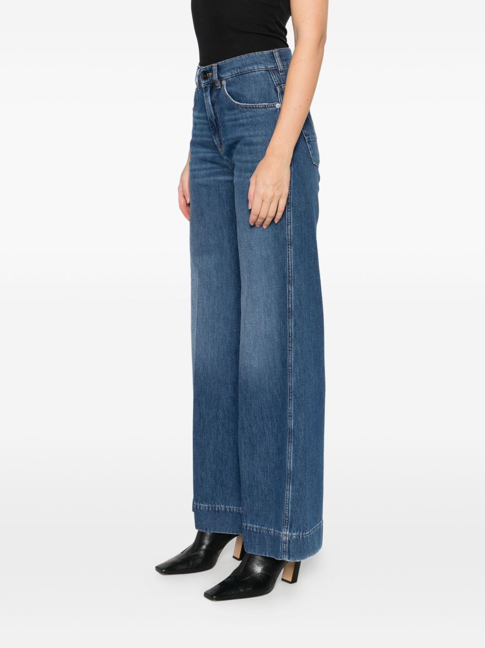 SEMICOUTURE Women’s Wide-Leg Denim Jeans