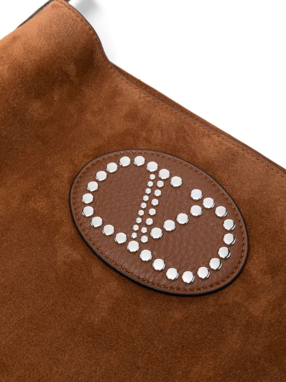 VALENTINO GARAVANI Suede Leather Crossbody Handbag with Fringe Detailing