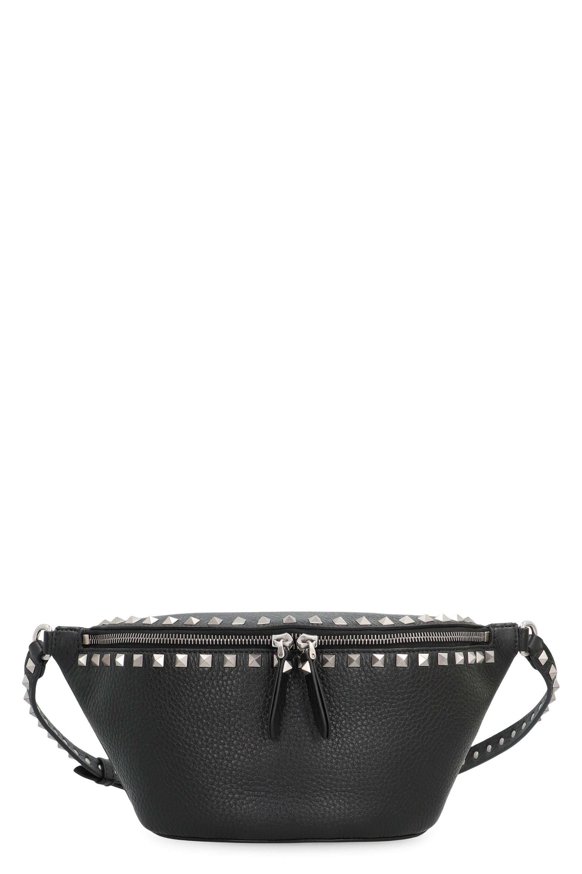 VALENTINO GARAVANI Rockstud Leather Belt Handbag - Width: 16.5-28 cm