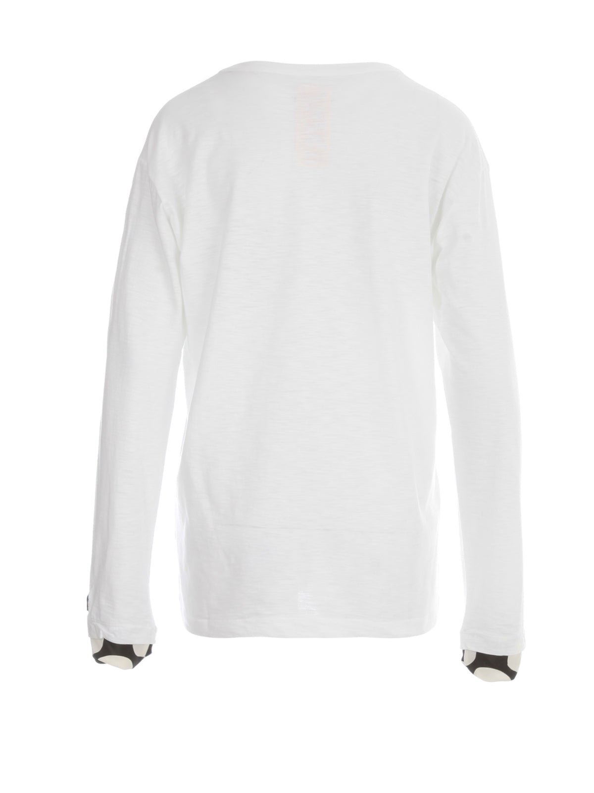 Y'S Pleated Polka Pig Long Sleeve T-Shirt