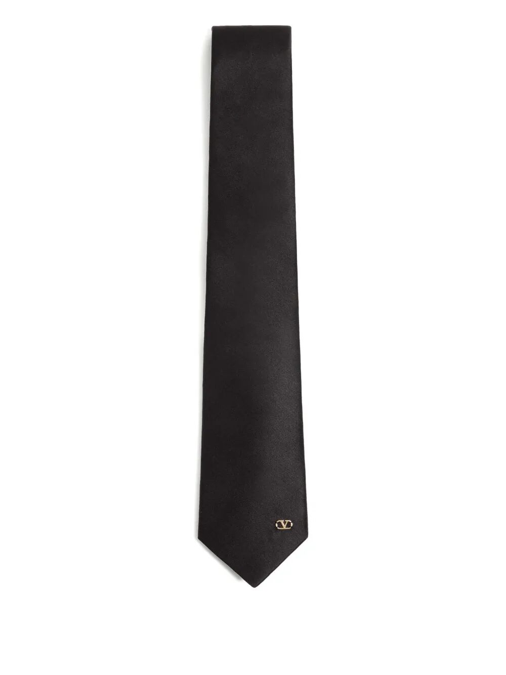 VALENTINO GARAVANI Men's Signature Detail Silk Tie - Width 7 cm