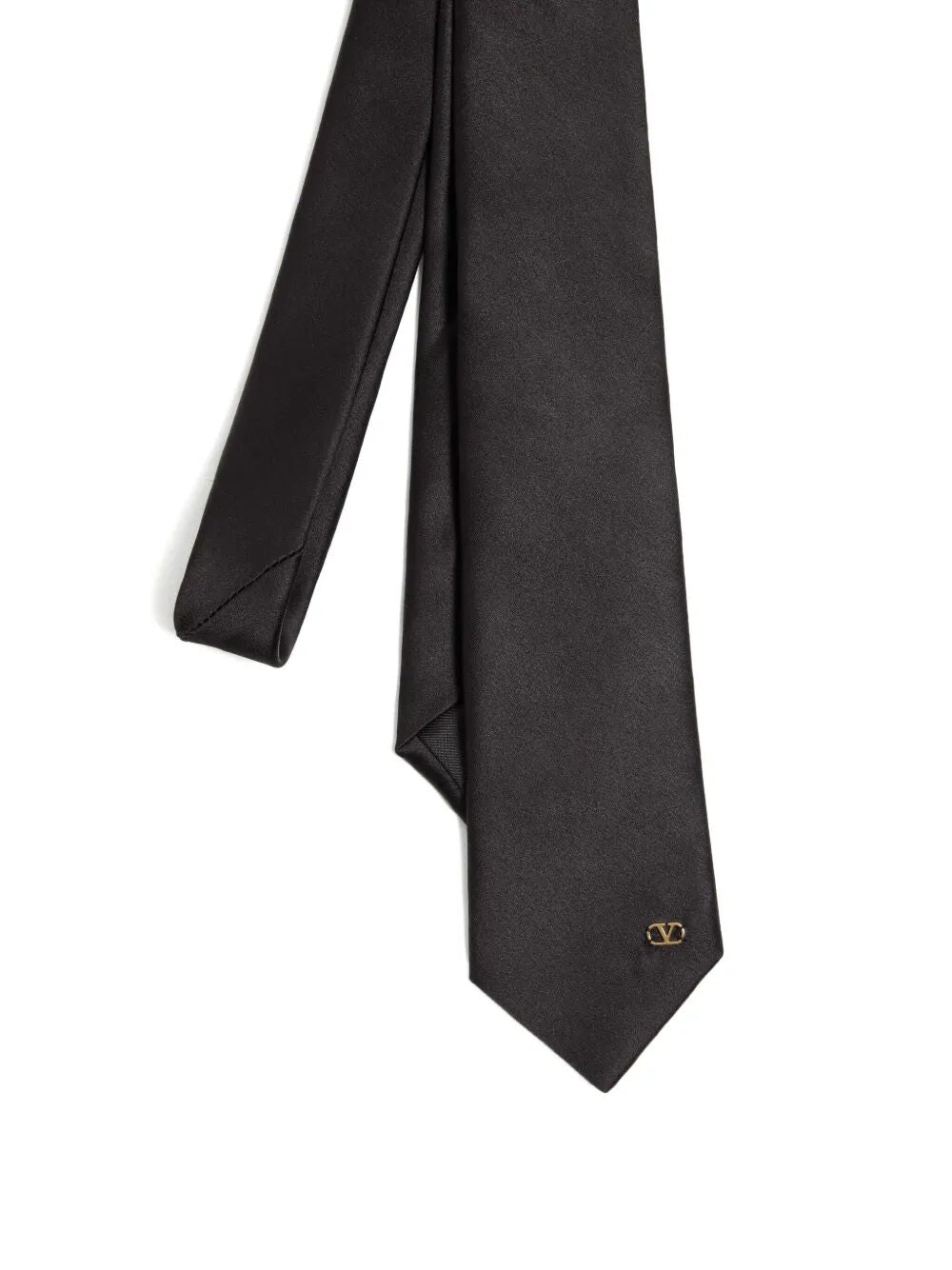 VALENTINO GARAVANI Men's Signature Detail Silk Tie - Width 7 cm