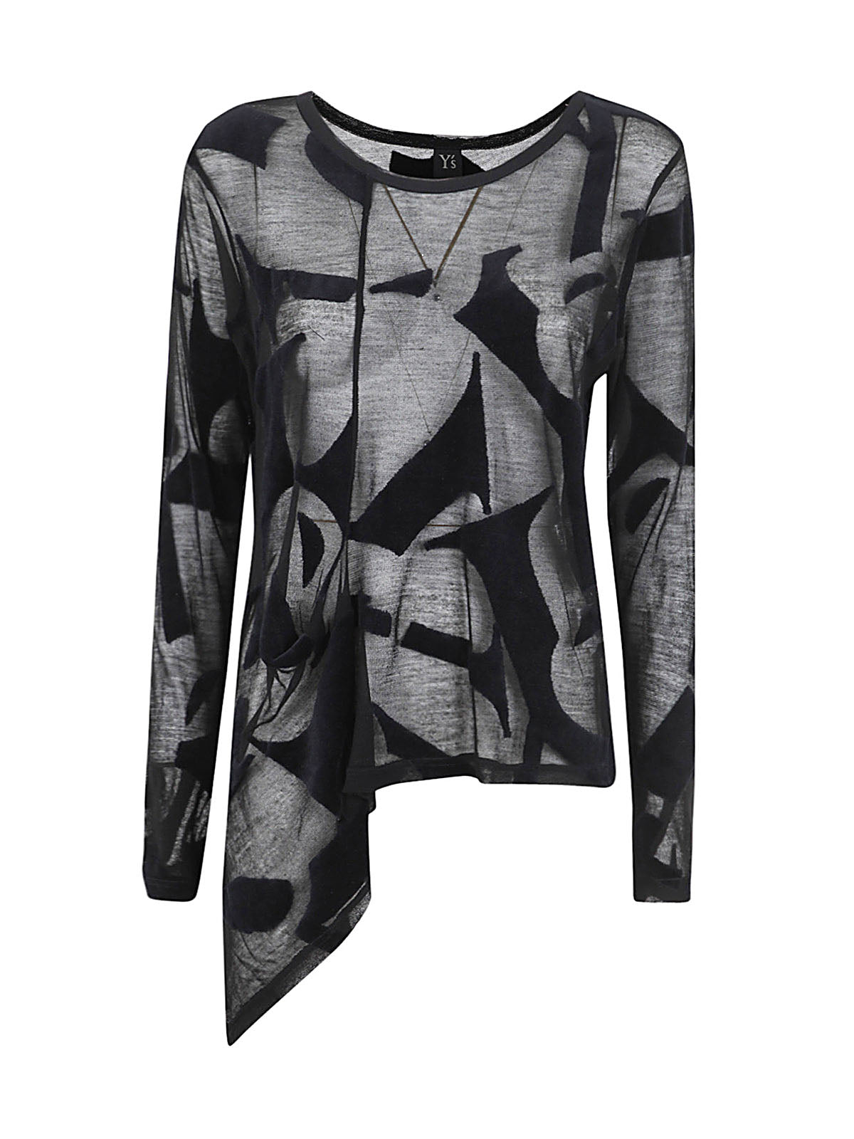 Y'S Women's Mini Drape T-Shirt