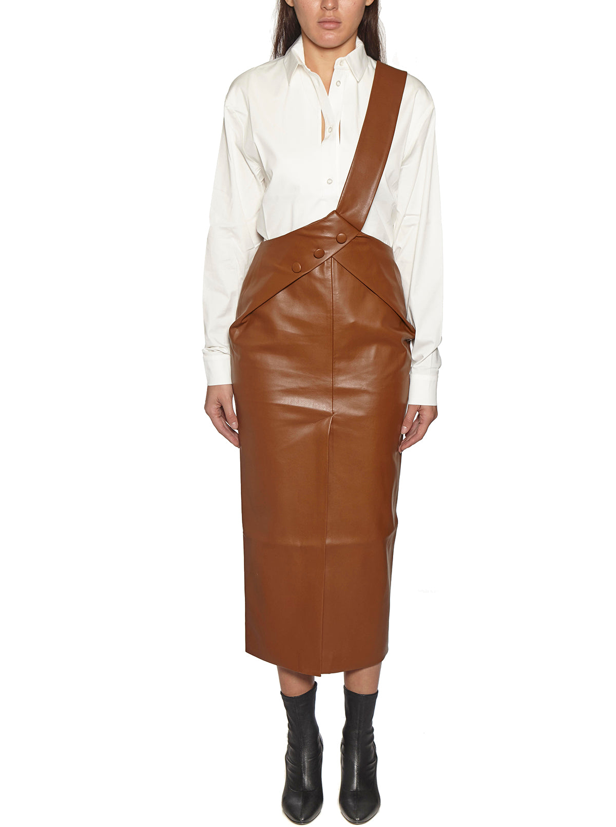 MATERIEL Stylish Wrap Skirt with Strap - Size M