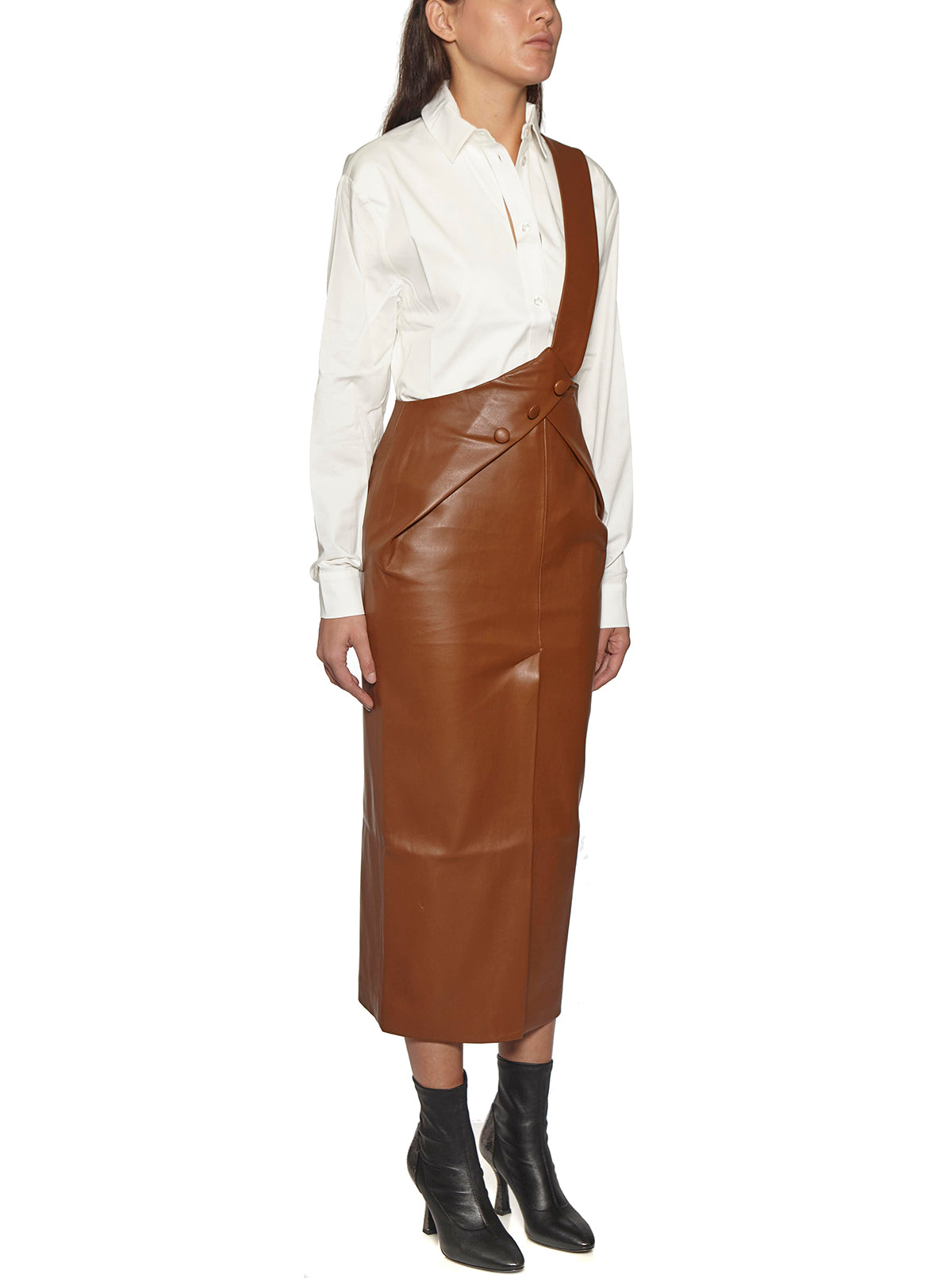 MATERIEL Stylish Wrap Skirt with Strap - Size M