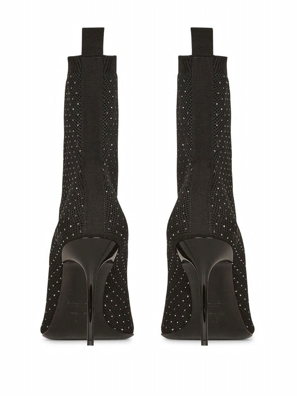 BALMAIN Mini Crystal-Embellished Ankle Boots