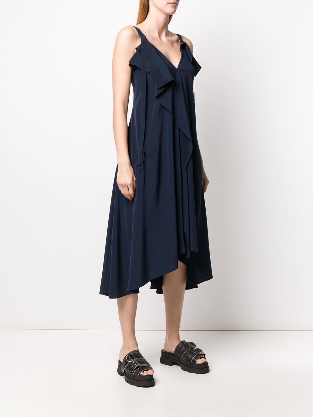 Y'S A-Line Flare Dress with Strap