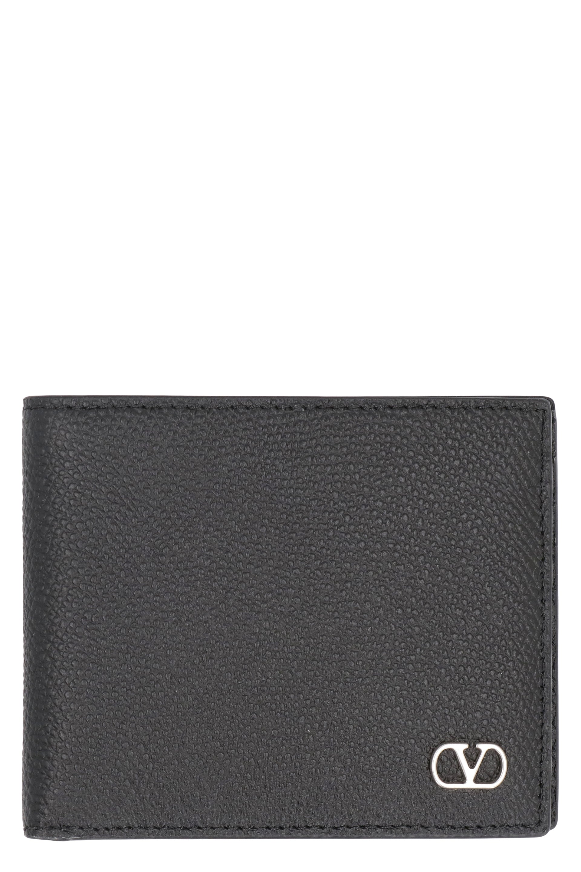VALENTINO GARAVANI Mini Vlogo Signature Leather Wallet