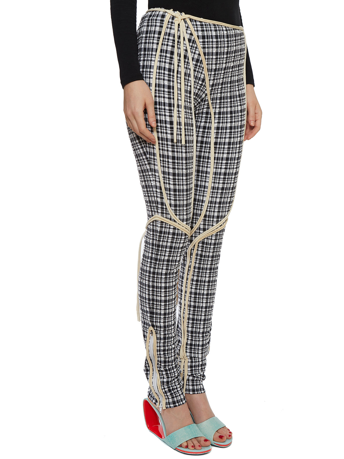 OTTOLINGER Stretch Nylon Trousers with Side Zip (Size 34)