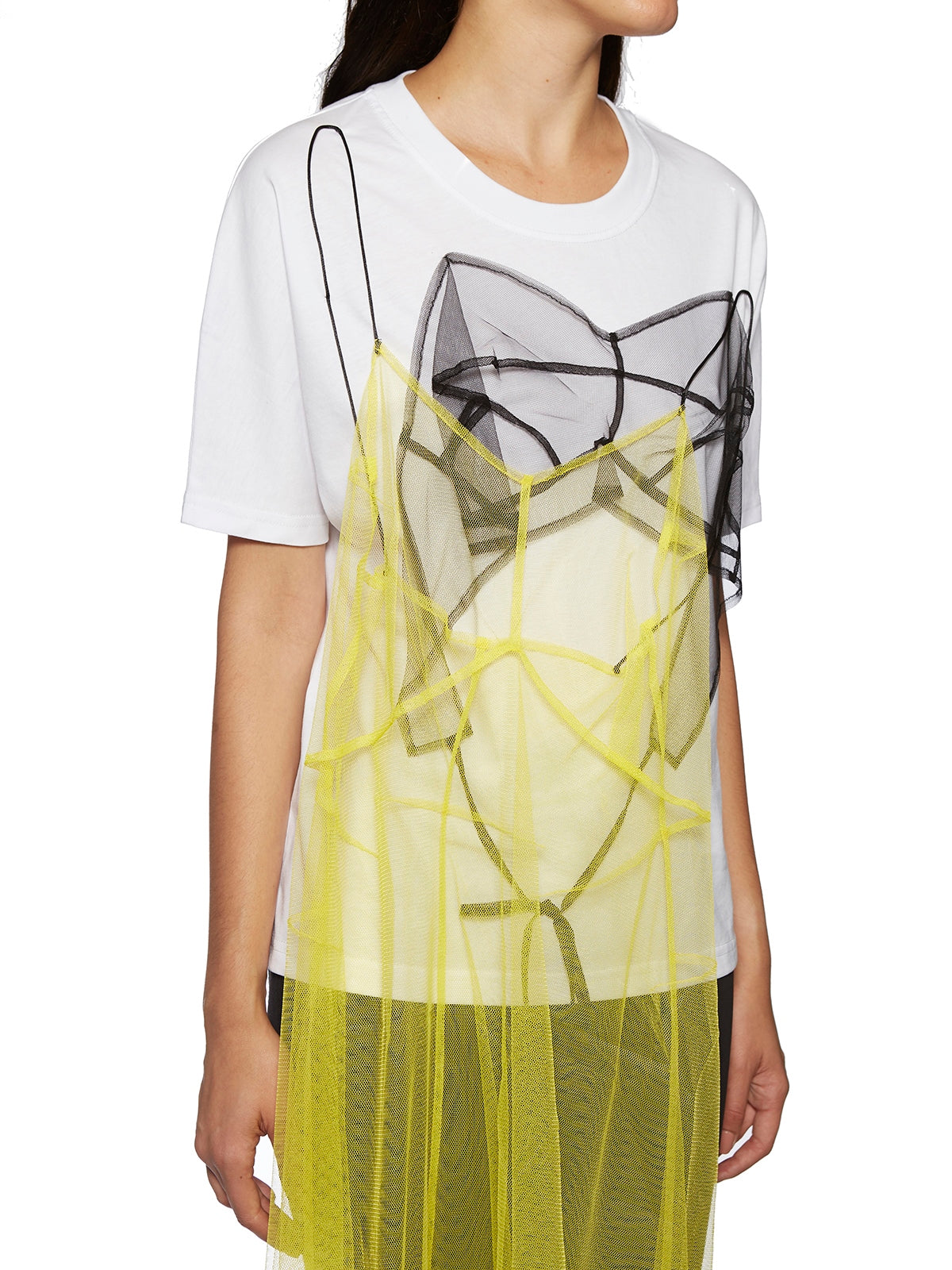 QUETSCHE Cotton Tulle Mini Dress T-Shirt Size 36