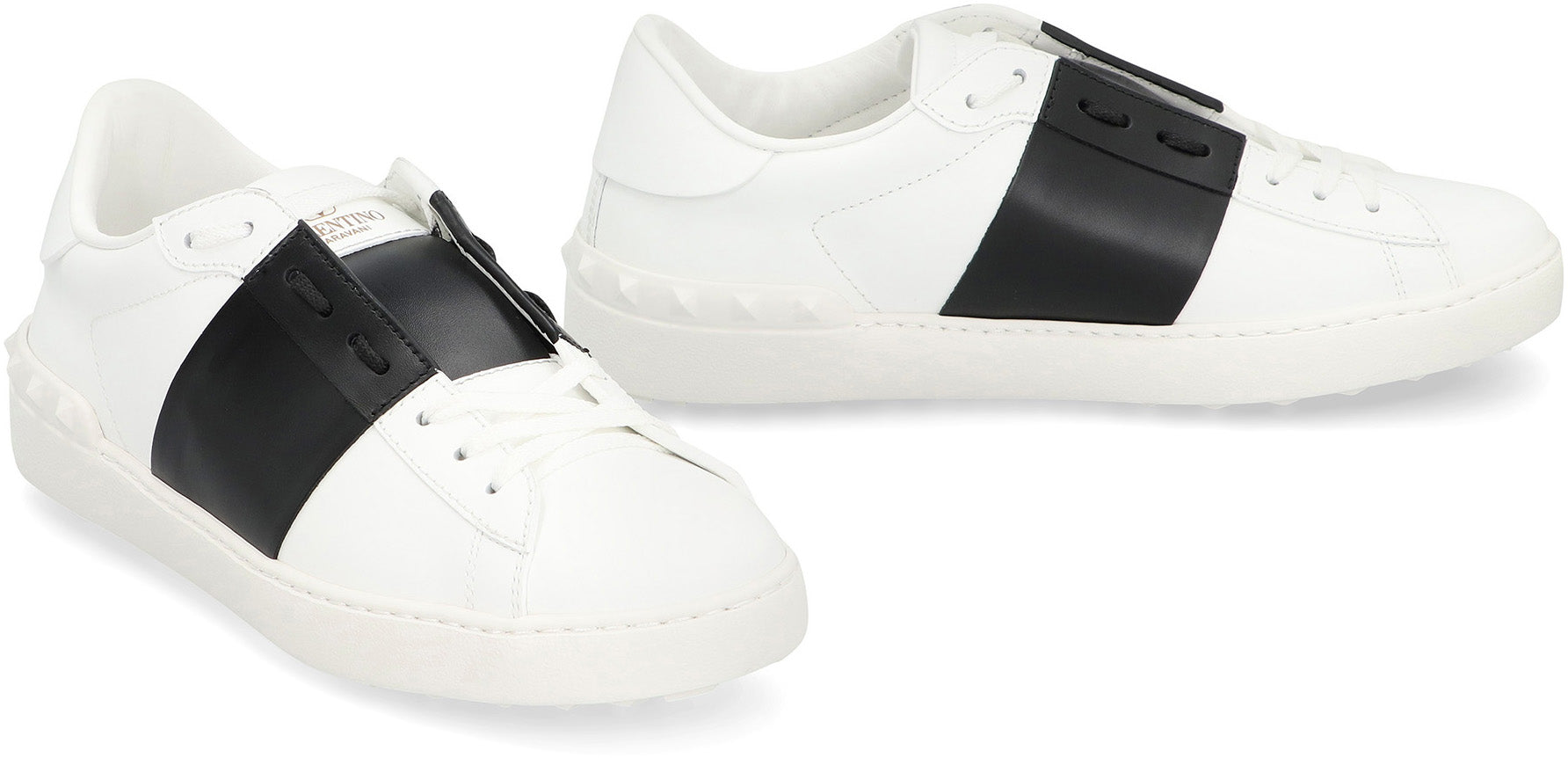 VALENTINO GARAVANI Open Low-Top Leather Sneakers