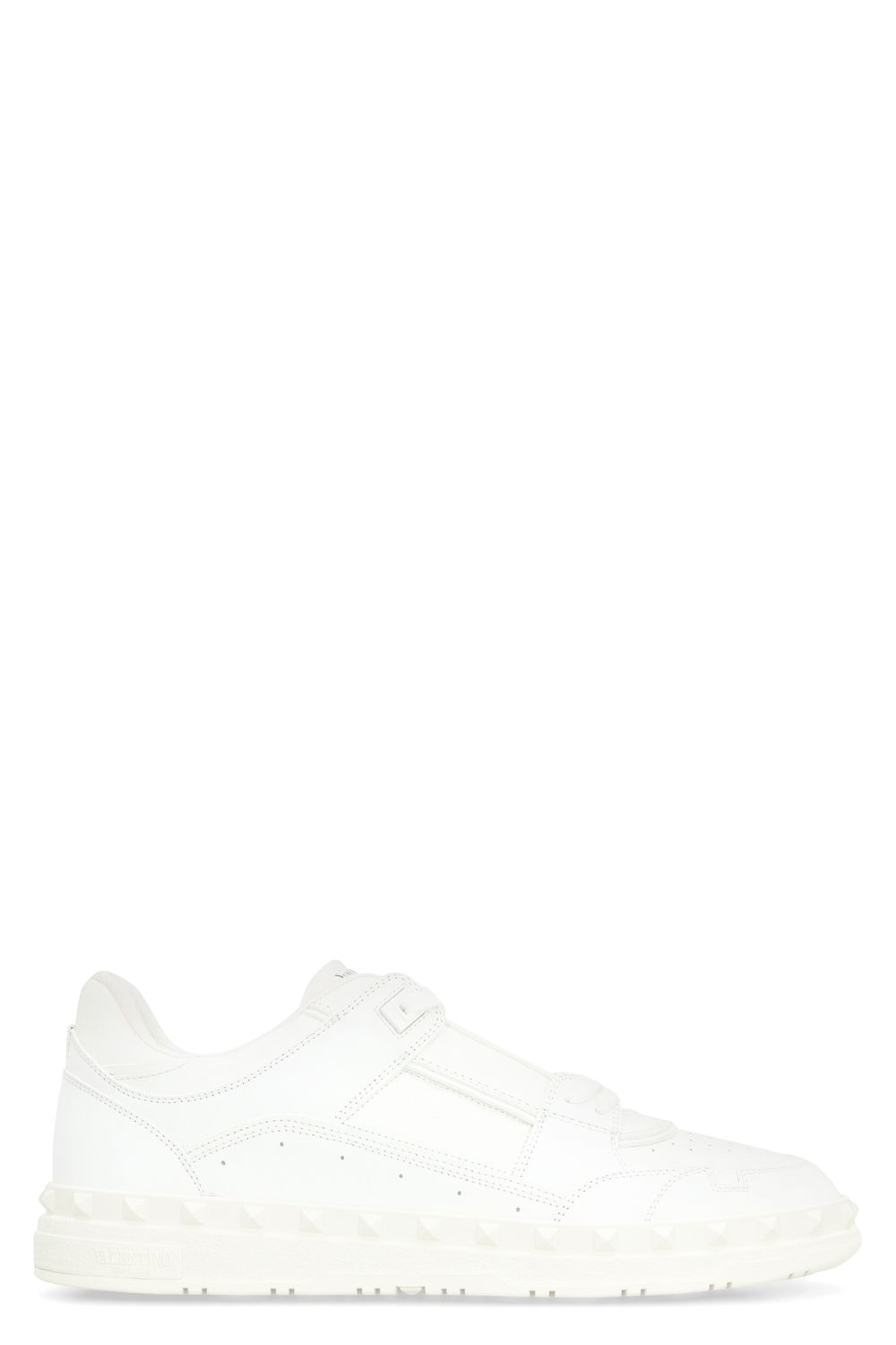 VALENTINO Low-Top Decorative Stud Leather Sneakers for Men