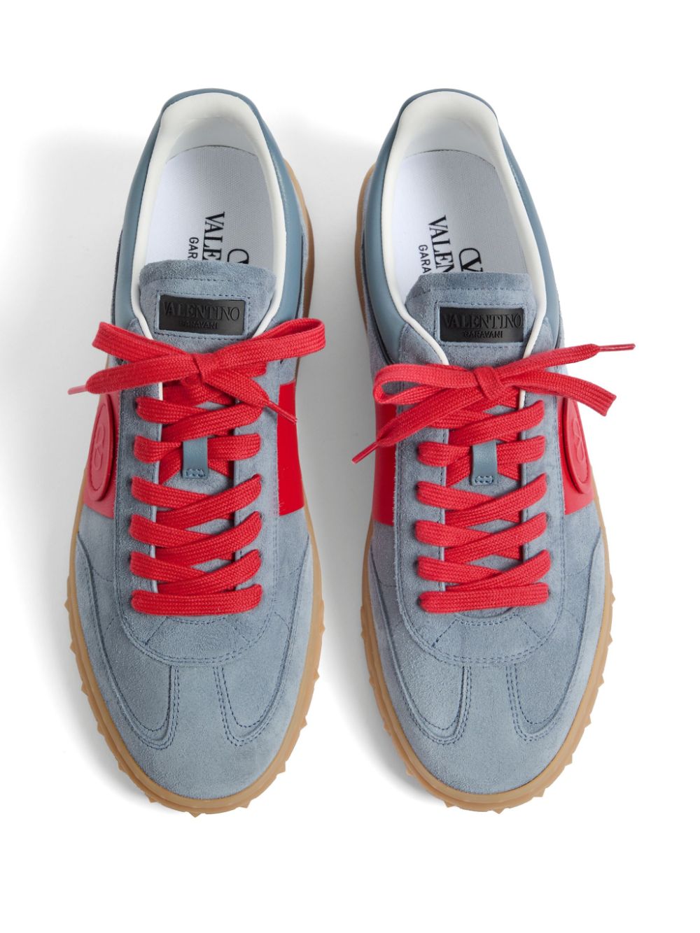 VALENTINO GARAVANI Leather Color-Block Sneakers for Men