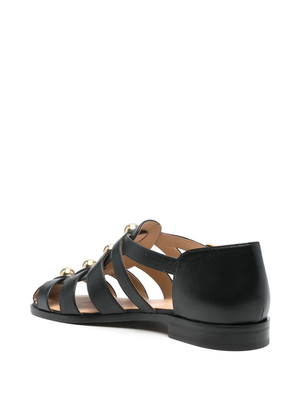 VALENTINO GARAVANI Studshield Leather Sandals