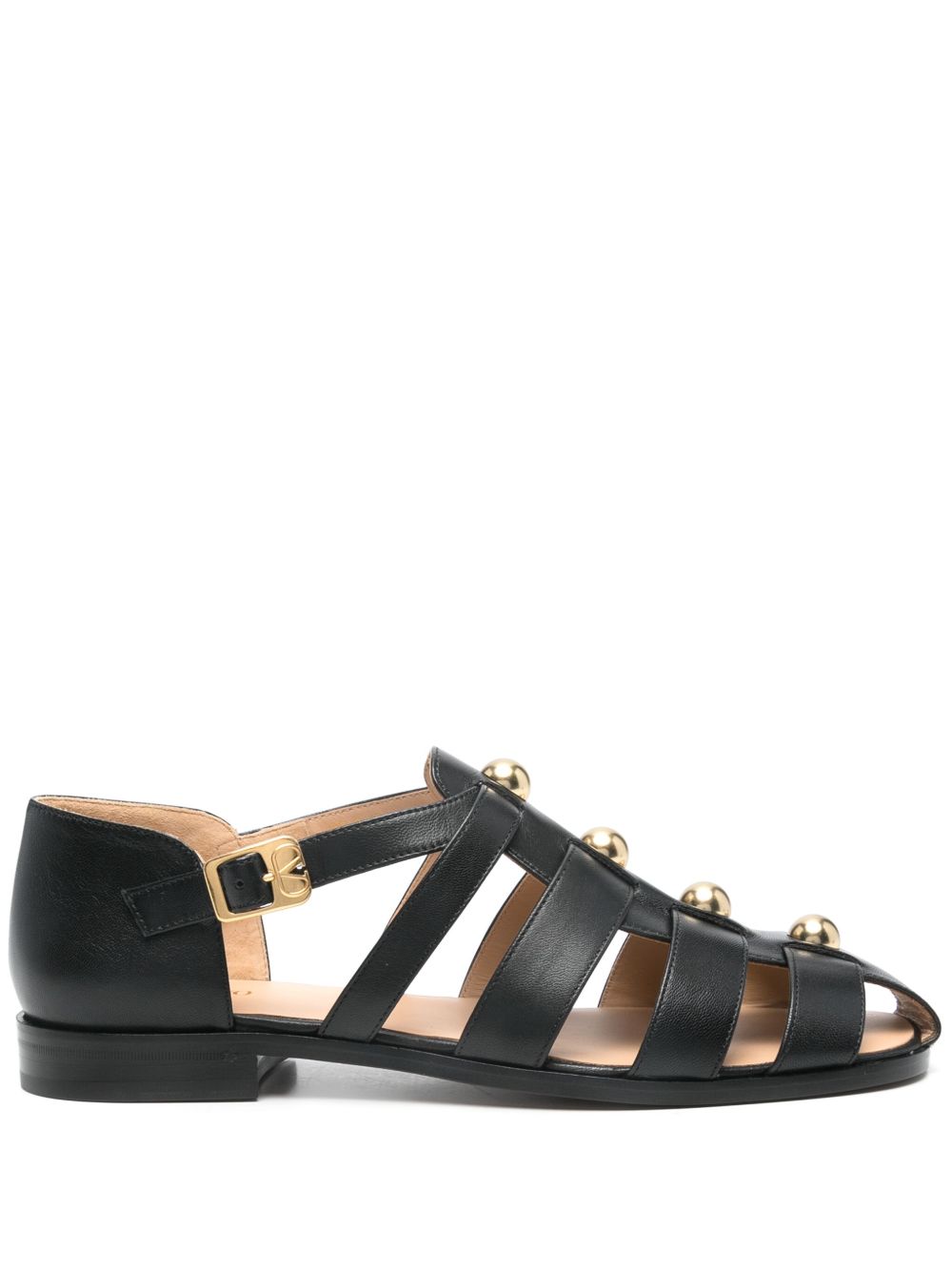 VALENTINO GARAVANI Studshield Leather Sandals