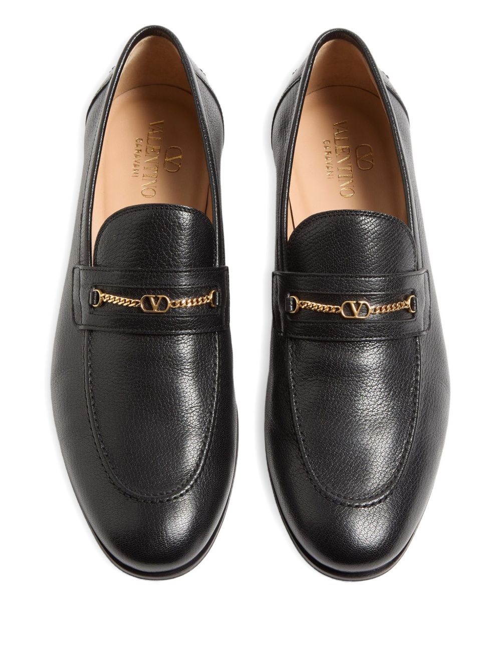 VALENTINO GARAVANI Signature Leather Loafers for Men
