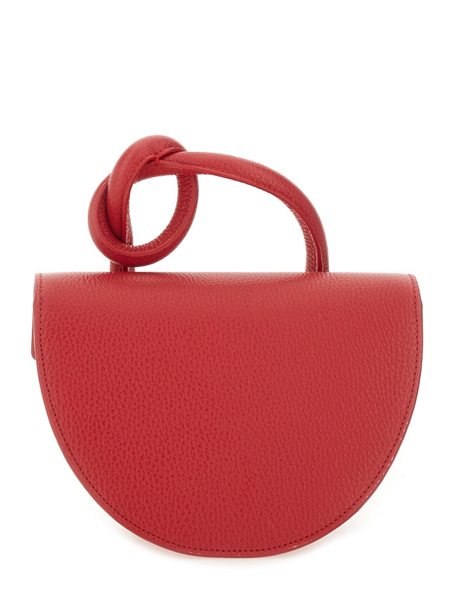 YUZEFI Leather Pretzel Handbag - FW25