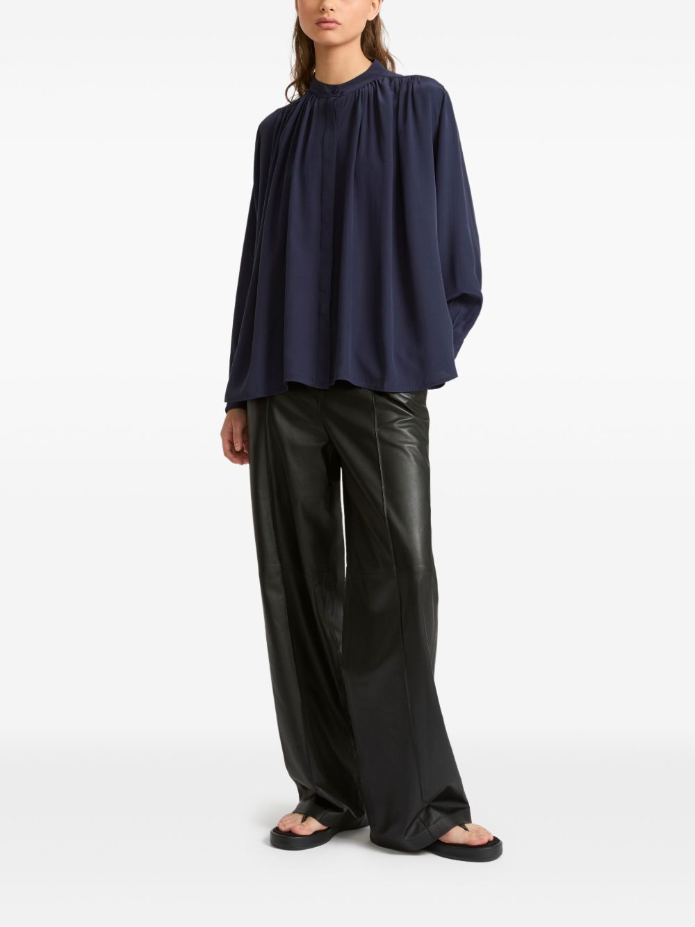 YVES SALOMON Chic Relaxed Fit Trousers for Women