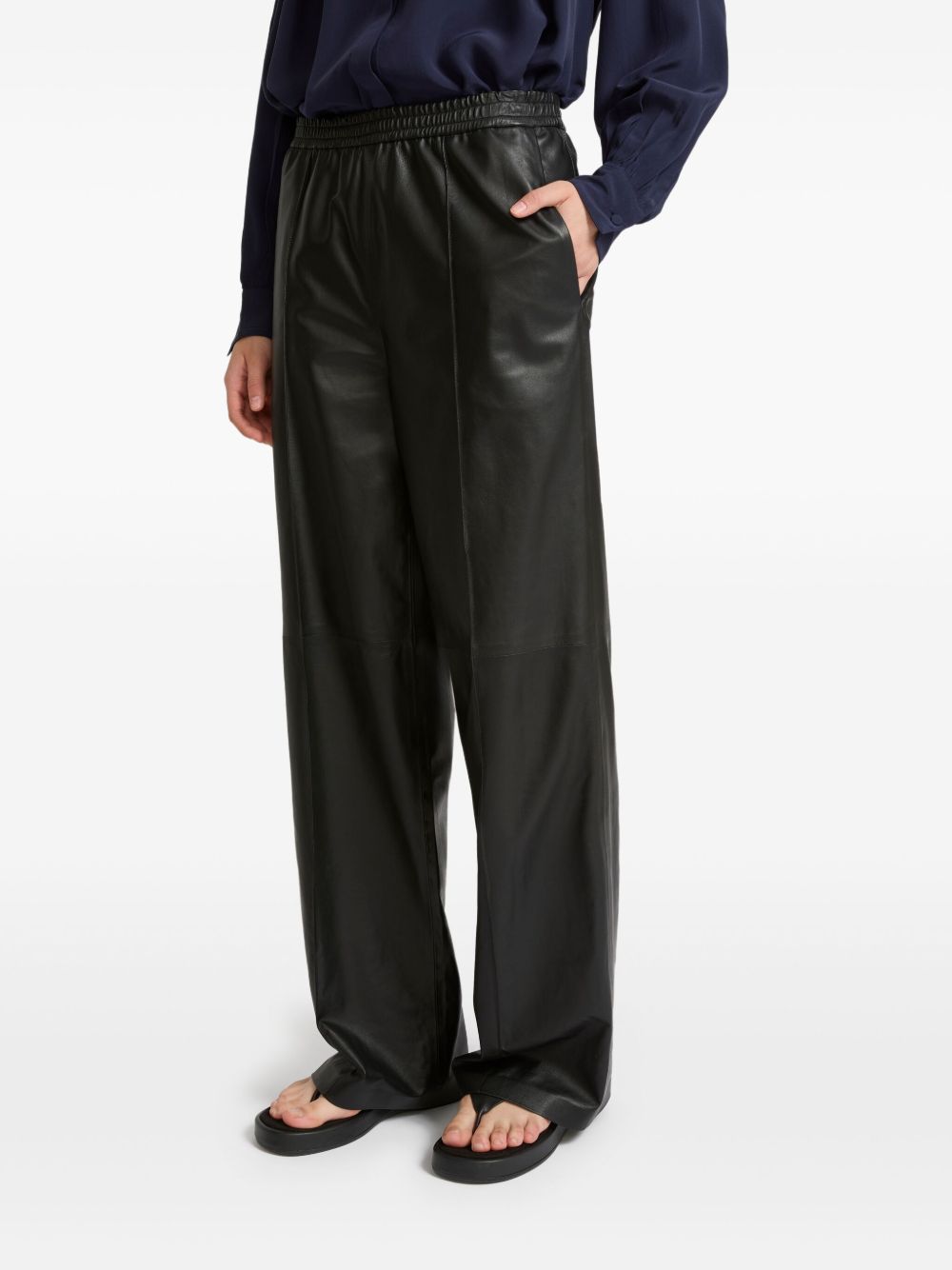 YVES SALOMON Chic Relaxed Fit Trousers for Women