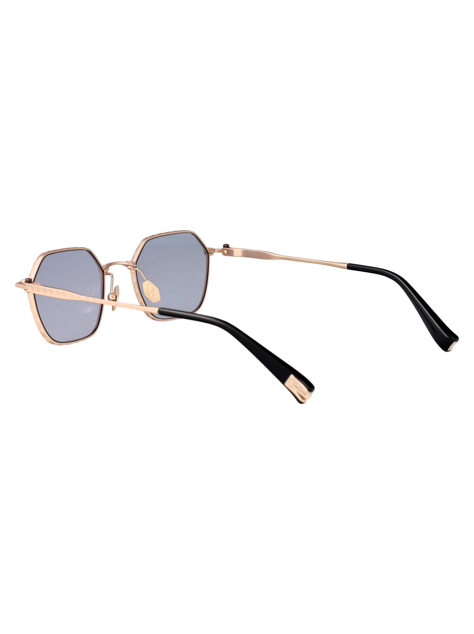 YOHJI YAMAMOTO Gold Titanium Sunglasses - Unisex Style
