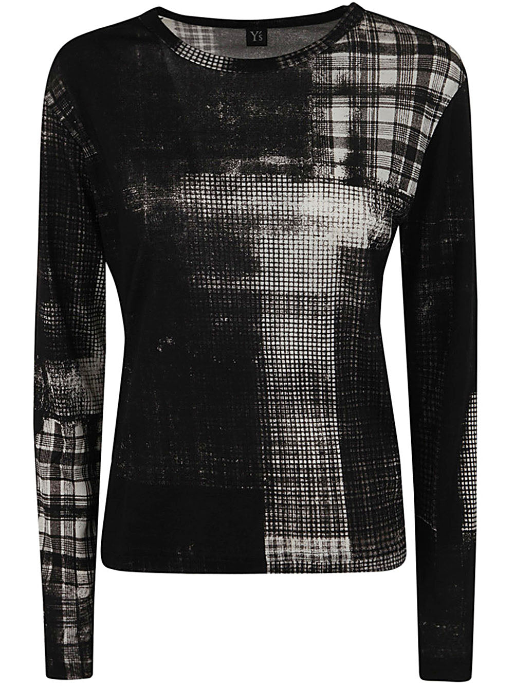 Y'S Women's Round Neck Long Sleeve T-Shirt