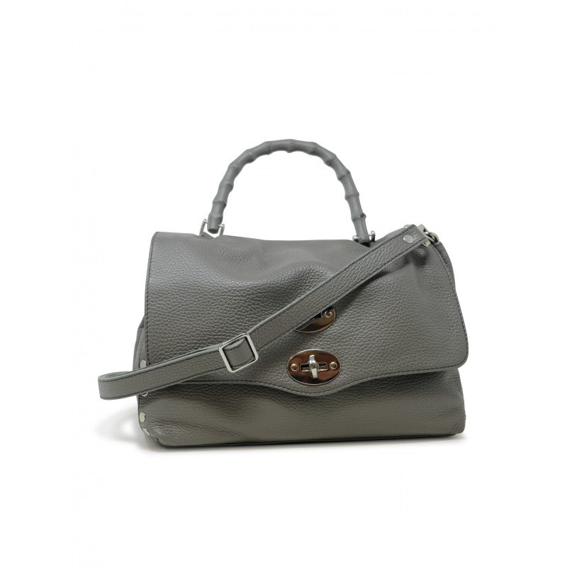 ZANELLATO CARRY OVER Chic Mini Leather Handbag with Bamboo Detail - Daily Essential