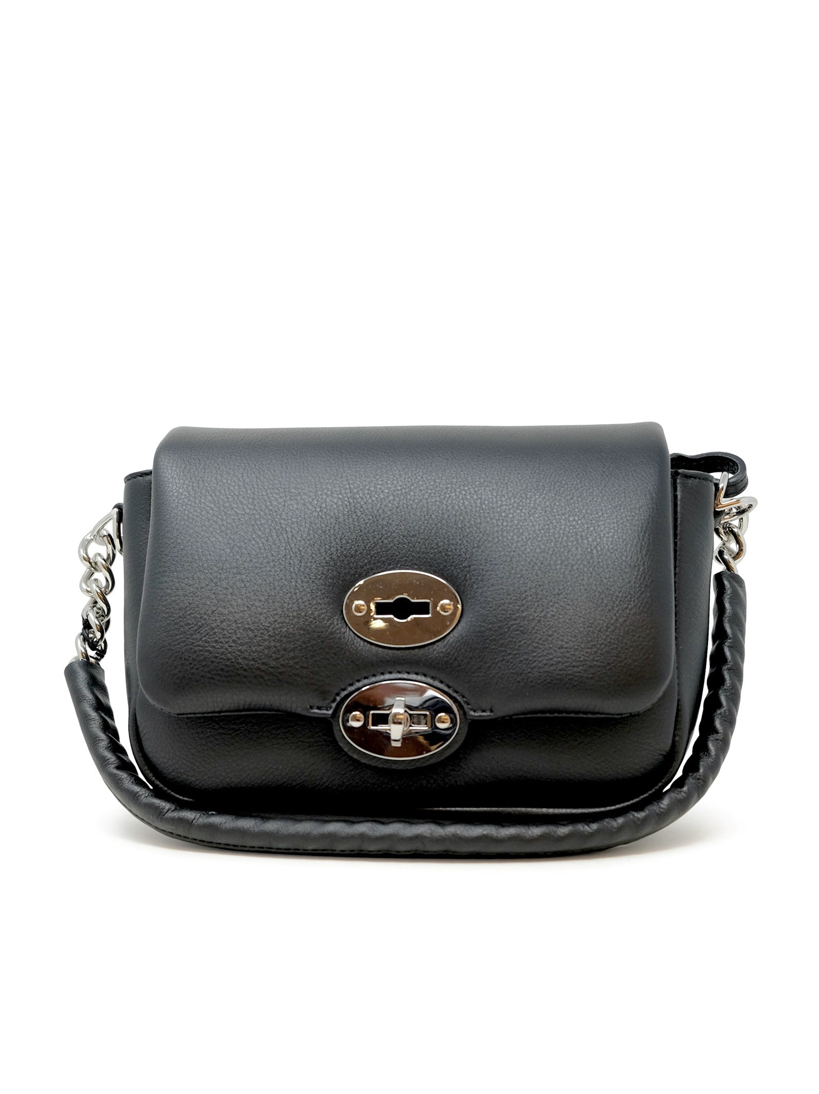 ZANELLATO Mini Postman Ella Piuma Chain Leather Handbag