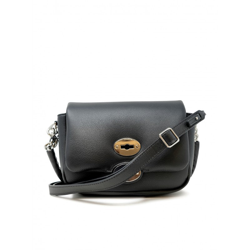 ZANELLATO Mini Postman Ella Piuma Chain Leather Handbag