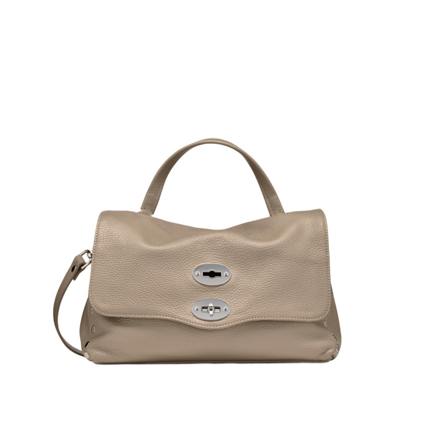 ZANELLATO Hammered Leather Handbag with Adjustable Strap - Mini Size