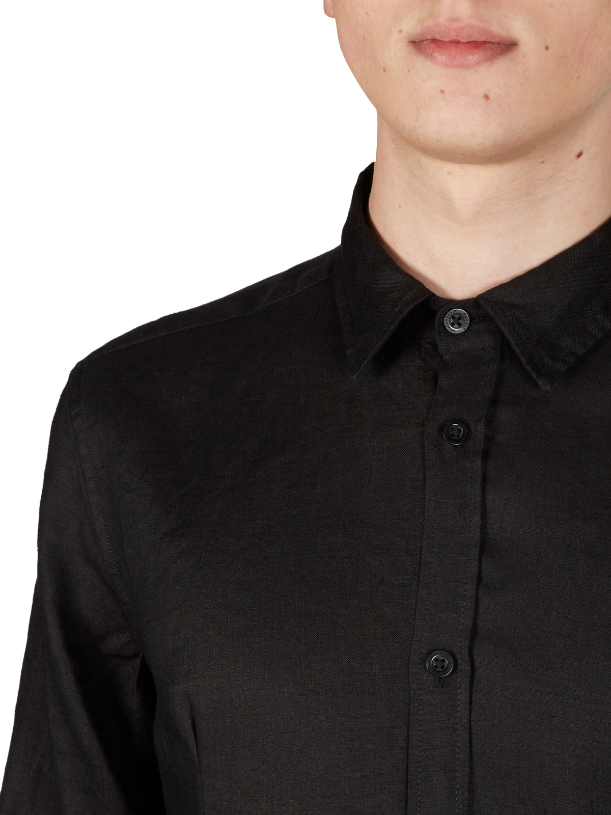 DANIELE ALESSANDRINI Men's Slim Linen Shirt - Classic Fit